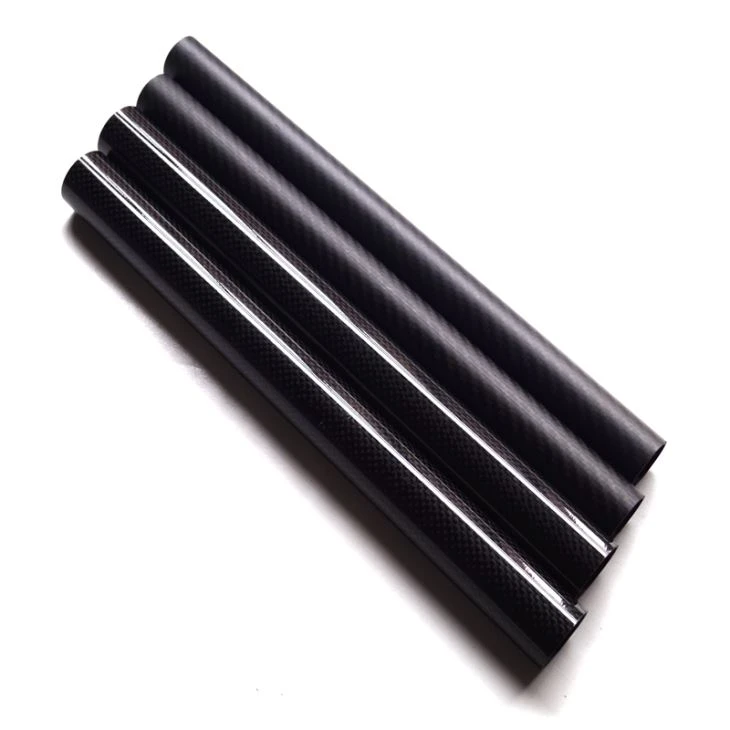100% Carbon Fiber Material And Carbon Fiber Fabric Product Type Carbon Fiber Tube