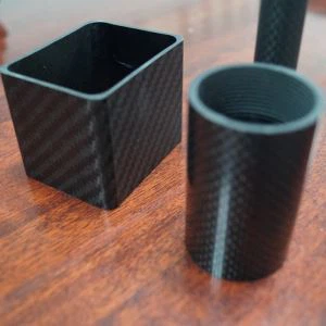 Tubo redondo del tubo cuadrado de la fibra de carbono de la armadura 3K