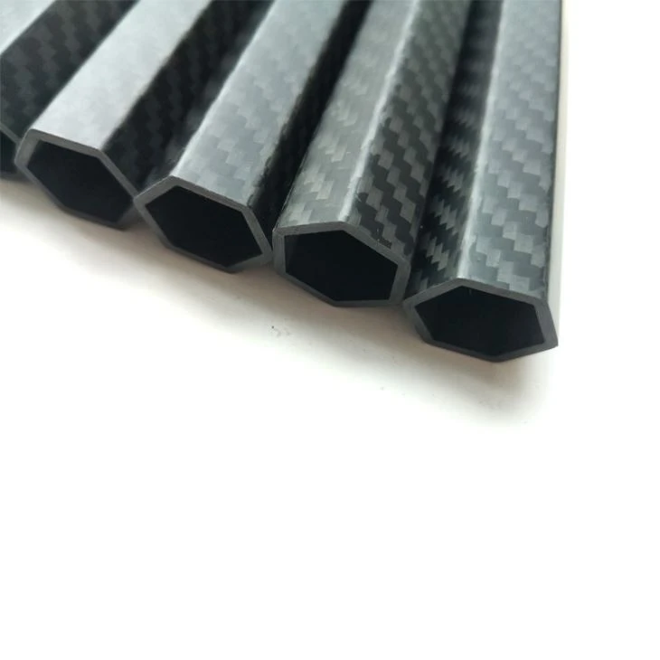 3K Twill Matt Carbon Fiber Hexagonal Tube