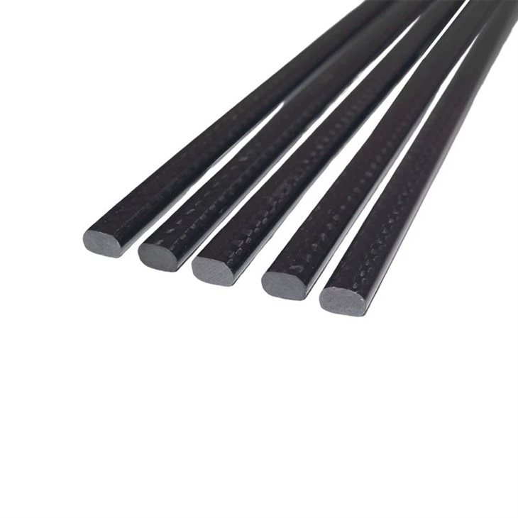 Black Plain Oval Carbon Fiber Rod  (1)