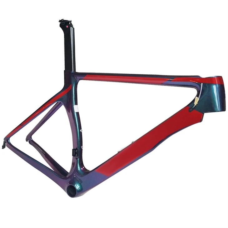 Carbon Fiber Red Bicycle Frame
