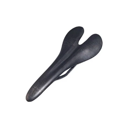 Cojín de asiento de bicicleta premium de fibra de carbono